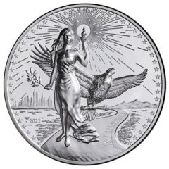 2021 10 oz American Virtues Independence Proof Silver Medallion