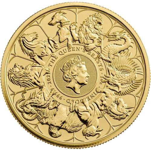 2021 Bullion The Queens Beasts Completer Coin Gold 1 Oz Coin Reverse Qbc211g