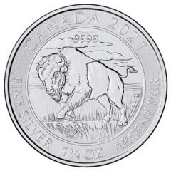 2021 1.25 oz Canadian Silver Bison Coin