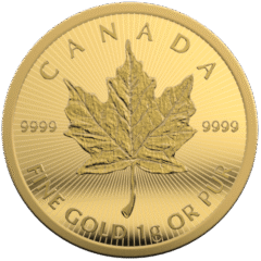 2021 25x1 Gram Canadian Gold Maplegram25™ Coin Sheet - in Assay