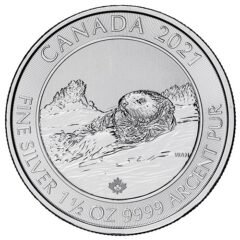 2021 1.5 oz Otter Silver Coin