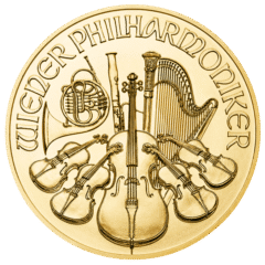 2022 1/2 oz Austrian Gold Philharmonic Coin BU