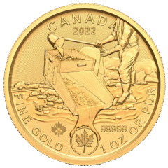 2022 1 oz RCM Klondike Gold Rush Coin - .99999 in Assay