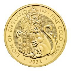 2022 1 oz Tudor Beasts Lion of England Gold Coin