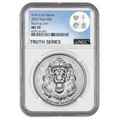2023 1 oz NGC MS-70 Roaring Lion Silver Coin
