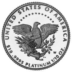 1/10 oz American Platinum Eagle Proof Coin - Random Years