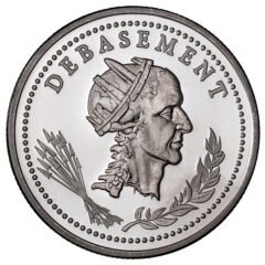 2023 2 oz Debasement High Relief Silver Round - The Awakening Series