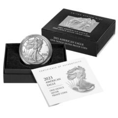 2023-W 1 oz American Silver Eagle Proof Coin w/Box & COA