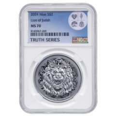 NGC MS-70 2024 1 oz Roaring Lion Silver Coin