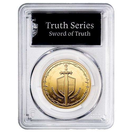 2024 Ni Gold Sword Of Truth Pcgs Pr 70 First Strike 1 Oz Proof Coin Obverse 500x500
