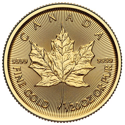 2025 1 20 Oz Canadian Gold Maple Leaf Coin Reverse 1