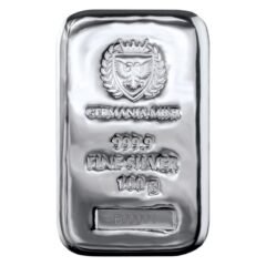 100 Gram Germania Mint Silver Bar