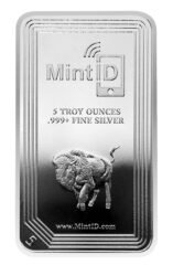 5 oz MintID Buffalo Silver Bar (AES-128 Encrypted)