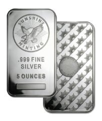 5 oz Sunshine Mint Silver Bar