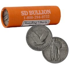 $10 Face - 90% US Silver Standing Liberty Quarters - Dateless