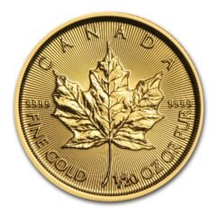 2017 1/20th oz Canadian Gold Maple Leaf BU