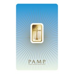 5 Gram Pamp Suisse Faith Series Cross Gold Bar In Assay