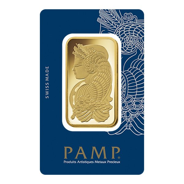 Pamp Suisse 50 Gram Gold Fortuna Bar Reverse