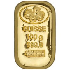Pamp Suisse 100 gram Gold Cast Bar