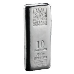 10 oz Republic Metals Silver Bar - Cast