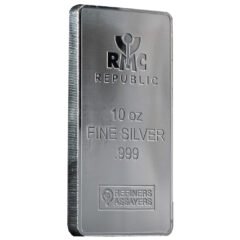 10 oz Republic Metals Silver Bar - Minted