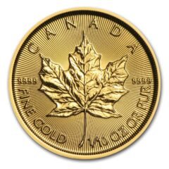 2017 1/10th oz Canadian Gold Maple Leaf Coin BU