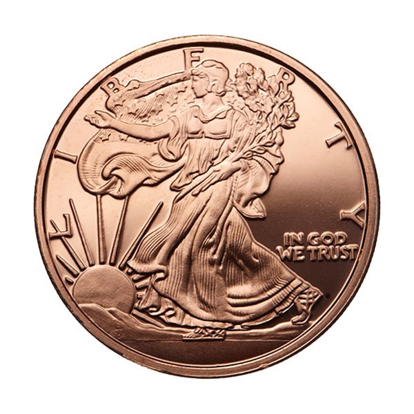 Walking Liberty 1 Oz Copper Obverse.1