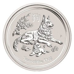 2018 Australian Lunar Year of the Dog Silver Coin 5 oz