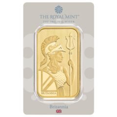 100 gram British Gold Britannia Bar - In Assay