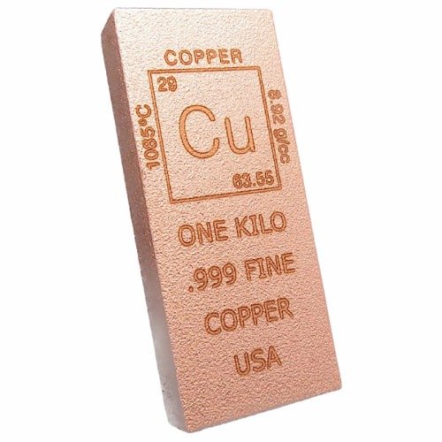 Ccmelement Kilo Chalcolithic Metals Copper Element 1 Kilo Bar Front