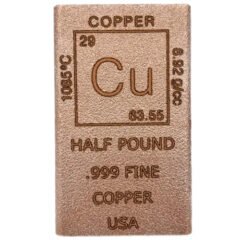 1/2 Pound Chalcolithic Metals Element Cast Copper Bar