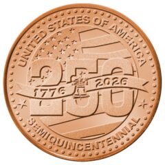America's 250th Anniversary 1 oz Copper Round