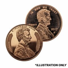 Lincoln Bust 1 oz Copper Round - Osborne Mint