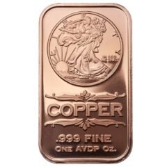1 oz Walking Liberty Copper Bar - Osborne Mint