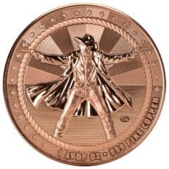 1 oz The Gunslinger Copper Round - Cowboy Series