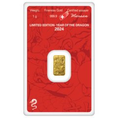 1 Gram Argor-Heraeus Year of the Dragon Gold Bar