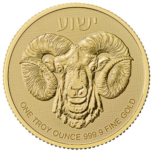 Gbr24ram 1 2024 Br Gold Ram Of Calvary 1 Oz Coin Bu Reverse