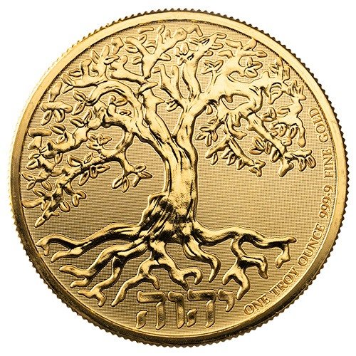 Gbr24treelife 1 2024 Br Gold Tree Of Life 1 Oz Coin Obverse
