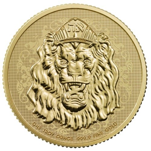 Gbr25roaringlion 1 2025 Br Gold Roaring Lion 1 Oz Coin Obv