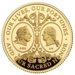 2025 1/4 oz British Two Georges Proof Gold Coin with Box & COA