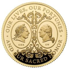 2025 1 oz British Two Georges Proof Gold Coin with Box & COA