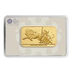 2025 1 oz Una and the Lion Gold Bar