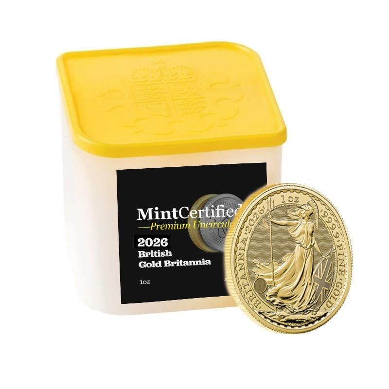 Gbr26britmcpu 1 10 2026 Br Gold Britannia Mintcertified Premium Uncirculated 1 Oz Coin Sealed Tube