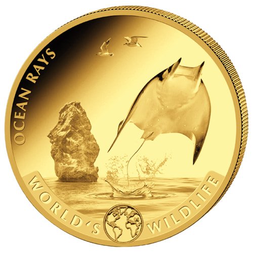 Geiger Mint Ocean Ray Gold Coin Reverse 1
