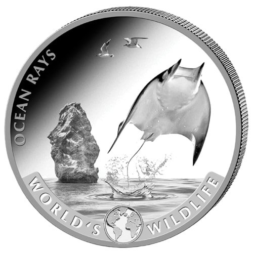 Geiger Mint Ocean Ray Silver Coin Reverse 1