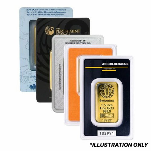 Ggnbar 1 1 Oz Gold Bar In Assay Design Our Choice 1