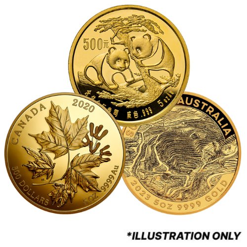 Ggncoin 5 Gn Gold 5 Oz Coin Front