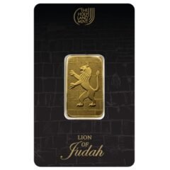 10-gram Lion of Judah Gold Bar In Assay