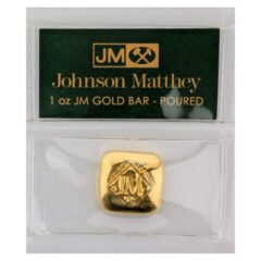 1 oz Johnson Matthey Poured Gold Bar