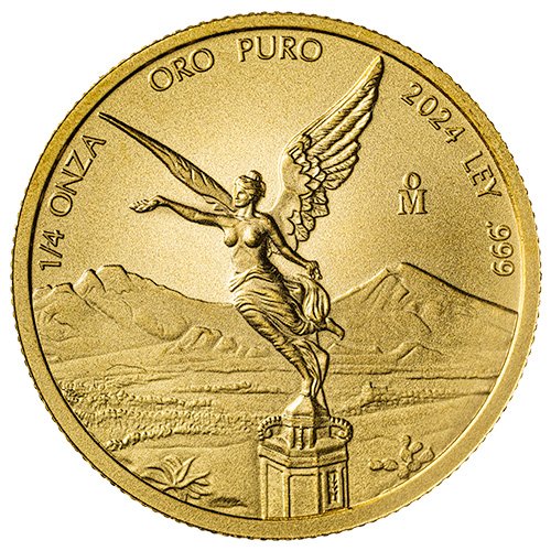 Gmx24libertad 025 2024 Mx Gold Libertad 1 4 Oz Coin Obverse